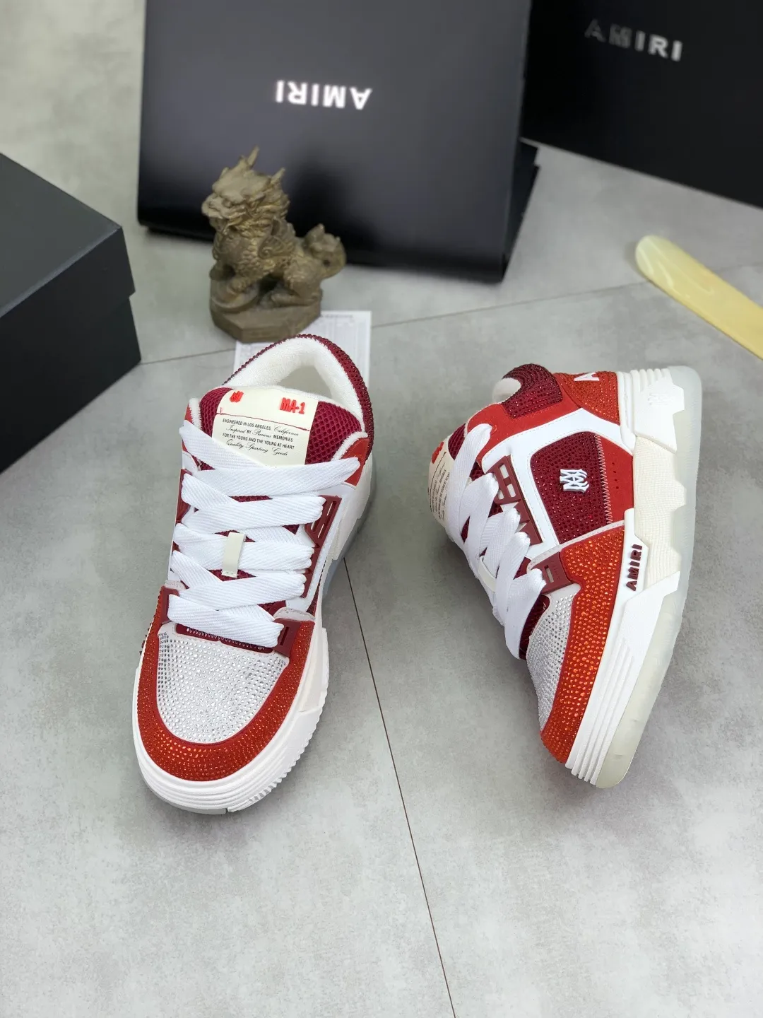Men's men's shoes 💰P760 New [Amiri] hot diamond series Amiri - high-end quality original order casual shoes for couples 🧑‍🤝‍🧑 - Upper: 🔝Nappa calfskin, suede cowhide, canvas body hot work - Lining: brand mesh canvas cloth - Outsole: ultra-light tpu·rubber; multi-color molded outsole -Ultra-high quality control and exquisite workmanship: highlighted (high-end, extravagance, and class) -Size: Female 35-40 (41 customized) Male 38-45 (46 customized)
